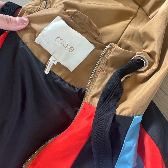 Maje Banela Colorblock Windbreaker Jacket - Picture 6 of 6